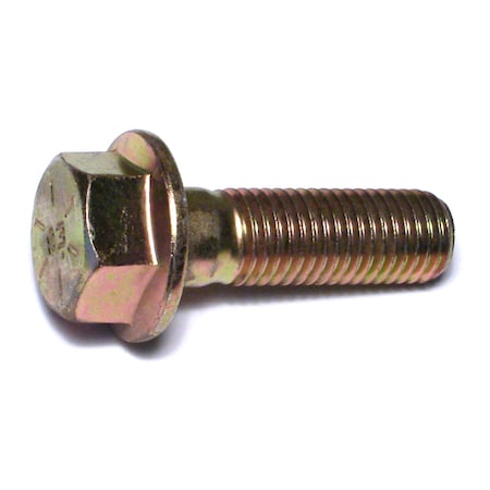 Midwest Fastener Grade 8, 3/4"-10 Flange Bolt, Zinc Yellow Steel, 2-1/2 in L, 2 PK 75503